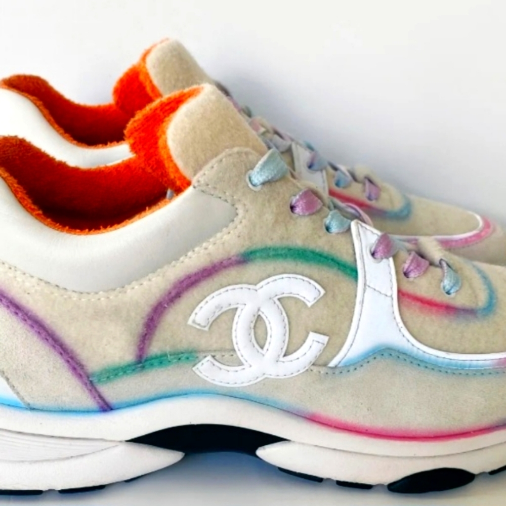 Vnds Chanel Multi color wool/suede calfskin